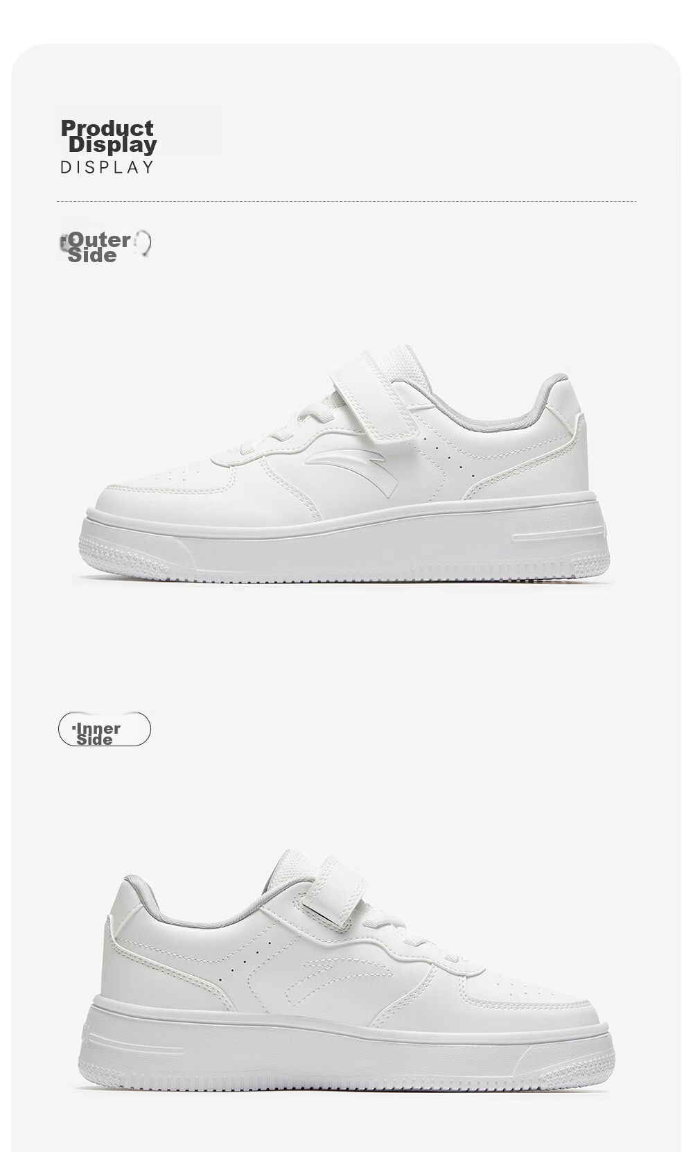 Anta Kids Girls Sports Shoes Big Kids 2026 Spring Campus White Casual Sneakers A22618076 41
